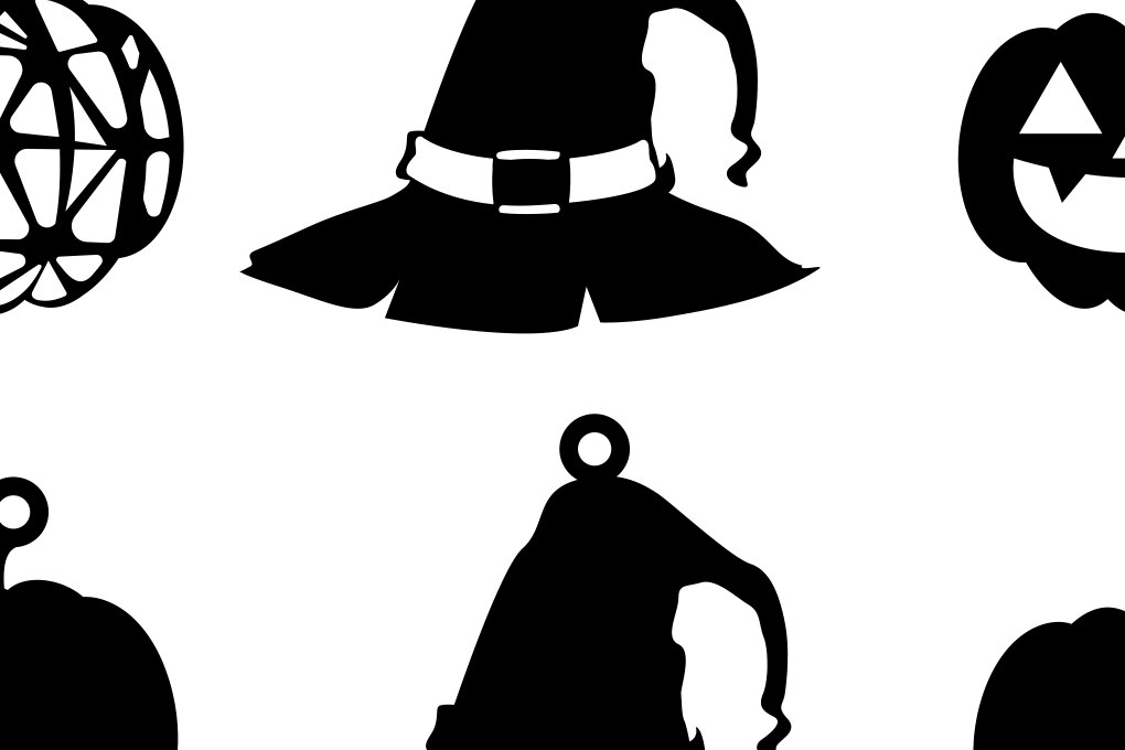 Intra απο ξύλο plywood  Χρώμα wenge 3mm-4mm πάχος - Αποκριάτικο σκουλαρίκι ,Κολοκύθα,καπέλο μαγισσών Δίασταση 3x3 cm INTRAFABR-119895359