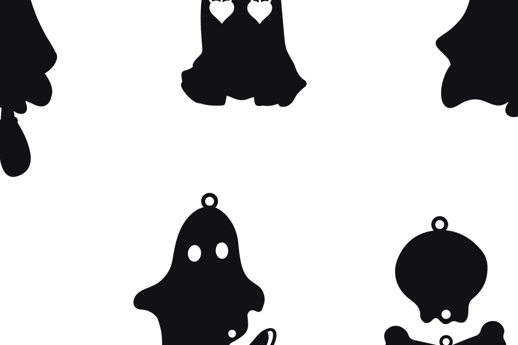 Intra απο ξύλο plywood  Χρώμα wenge 3mm-4mm πάχος - Halloween Earring ,Spooky Earrings Δίασταση 3x3 cm INTRAFABR-119895553