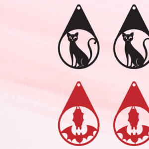 Intra απο ξύλο plywood  Χρώμα wenge 3mm-4mm πάχος - Σκουλαρίκια απόκριες | Αποκριάτικα κοσμήματα Δίασταση 3x3 cm INTRAFABR-26593008