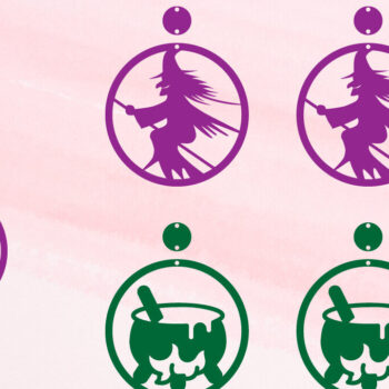 Intra απο ξύλο plywood  Χρώμα wenge 3mm-4mm πάχος - Σκουλαρίκια απόκριες | Αποκριάτικα κοσμήματα Δίασταση 3x3 cm INTRAFABR-26592955 - Image 1