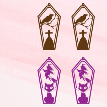 Intra απο ξύλο plywood Χρώμα wenge 3mm-4mm πάχος - Σκουλαρίκια απόκριες | Μπρελόκ αποκριών Δίασταση 3x3 cm INTRAFABR-26592378 - Image 1