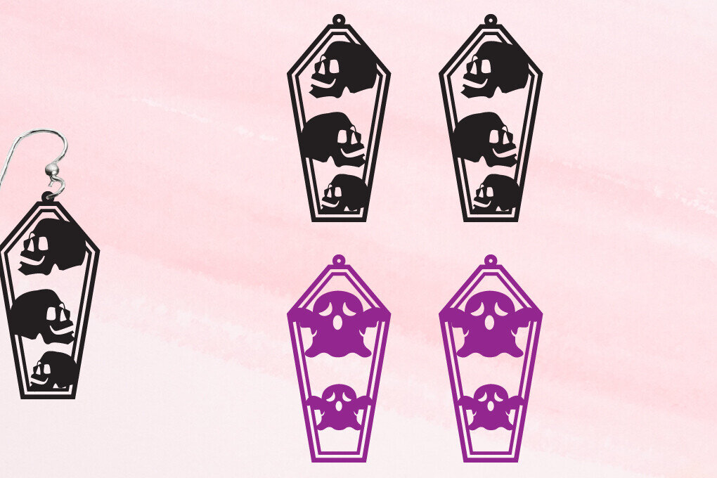 Intra απο ξύλο plywood  Χρώμα wenge 3mm-4mm πάχος - Σκουλαρίκια απόκριες | Μπρελόκ αποκριών Δίασταση 3x3 cm INTRAFABR-26592123