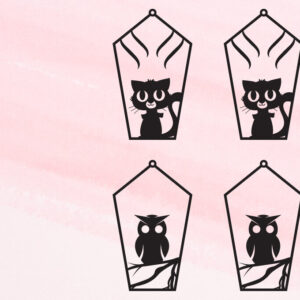 Intra απο ξύλο plywood  Χρώμα wenge 3mm-4mm πάχος - Σκουλαρίκια απόκριες | Μπρελόκ αποκριών Δίασταση 3x3 cm INTRAFABR-26592010