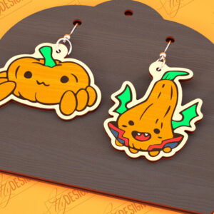 Intra απο ξύλο plywood  Χρώμα wenge 3mm-4mm πάχος - Σκουλαρίκια απόκριες | Κοσμήματα | Μπιζού Δίασταση 3x3 cm INTRAFABR-13976570