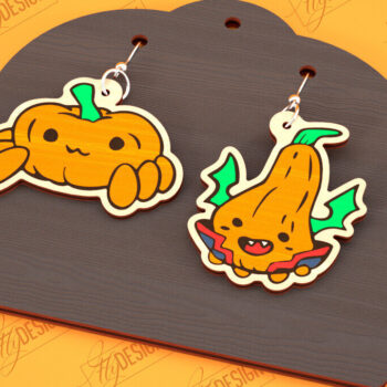 Intra απο ξύλο plywood Χρώμα wenge 3mm-4mm πάχος - Σκουλαρίκια απόκριες | Κοσμήματα | Μπιζού Δίασταση 3x3 cm INTRAFABR-13976570 - Image 1