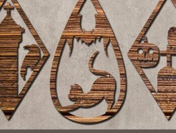 Intra απο ξύλο plywood Χρώμα wenge 3mm-4mm πάχος - Αποκριάτικα Σκουλαρίκια Κοσμήματα με λέιζερ Δίασταση 3x3 cm INTRAFABR-15886999 - Image 1