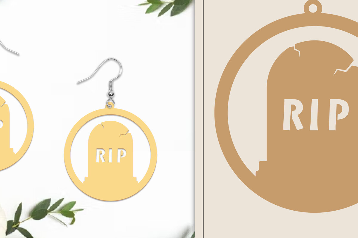 Intra απο ξύλο plywood  Χρώμα wenge 3mm-4mm πάχος - Αποκριάτικα σκουλαρίκια με λέιζερ Δίασταση 3x3 cm INTRAFABR-20494201