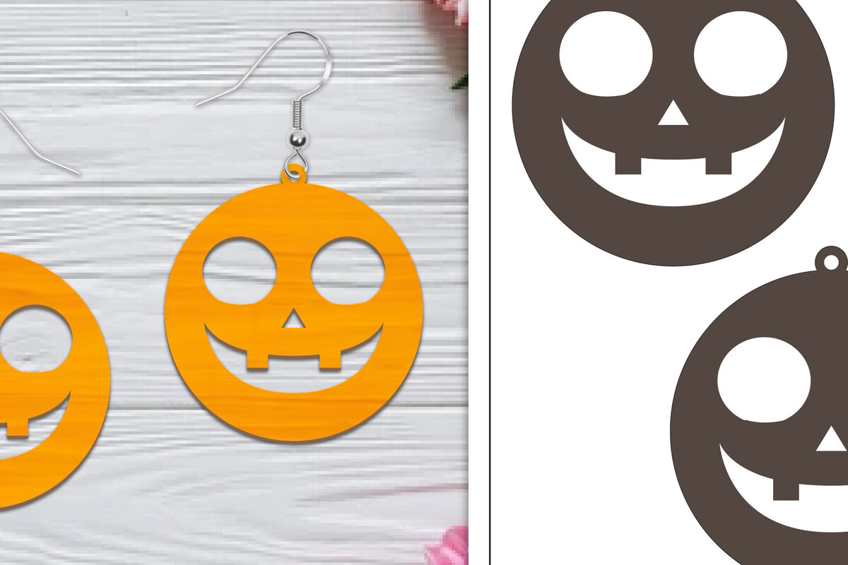 Intra απο ξύλο plywood  Χρώμα wenge 3mm-4mm πάχος - Αποκριάτικα σκουλαρίκια με λέιζερ Δίασταση 3x3 cm INTRAFABR-26325531