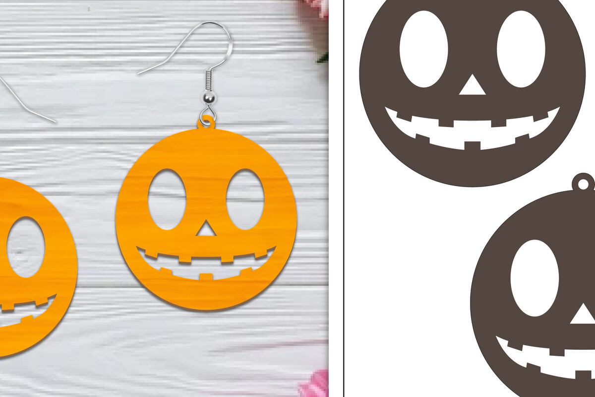 Intra απο ξύλο plywood  Χρώμα wenge 3mm-4mm πάχος - Αποκριάτικα σκουλαρίκια με λέιζερ Δίασταση 3x3 cm INTRAFABR-18614235