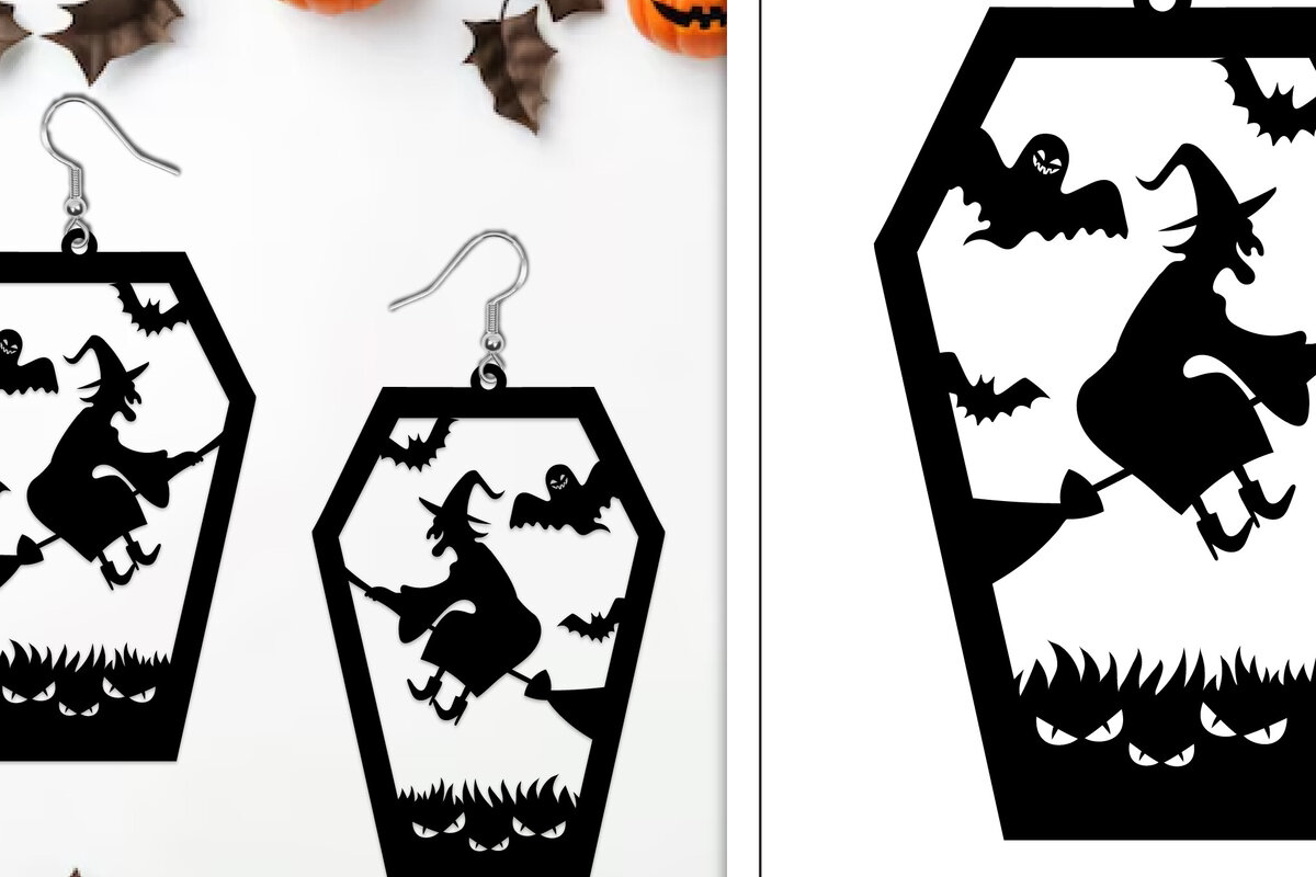 Intra απο ξύλο plywood  Χρώμα wenge 3mm-4mm πάχος - Αποκριάτικα σκουλαρίκια με λέιζερ Δίασταση 3x3 cm INTRAFABR-60656667