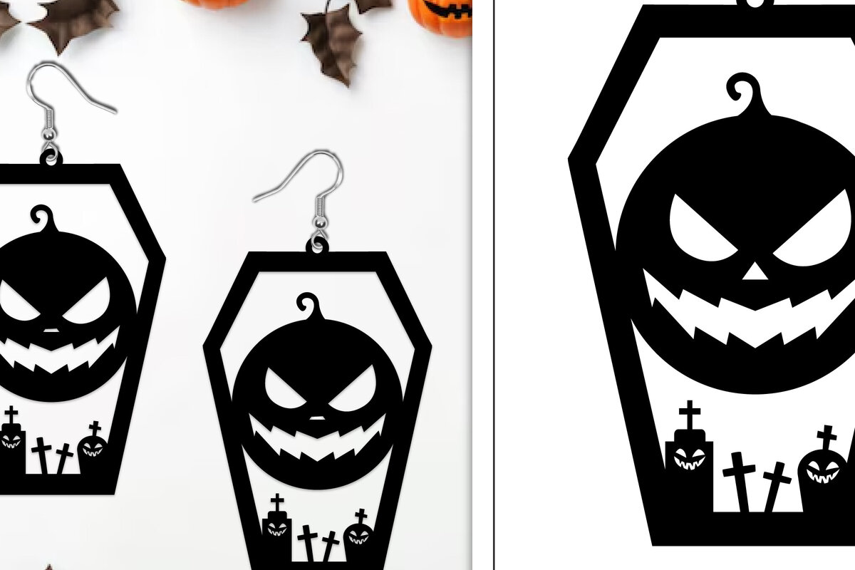 Intra απο ξύλο plywood  Χρώμα wenge 3mm-4mm πάχος - Αποκριάτικα σκουλαρίκια με λέιζερ Δίασταση 3x3 cm INTRAFABR-68643908