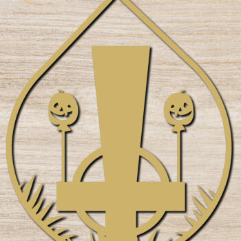Intra απο ξύλο plywood  Χρώμα wenge 3mm-4mm πάχος - Σκουλαρίκια Halloween με κομμένο λέιζερ δέσμη 7 Δίασταση 3x3 cm INTRAFABR-118916460 - Image 6