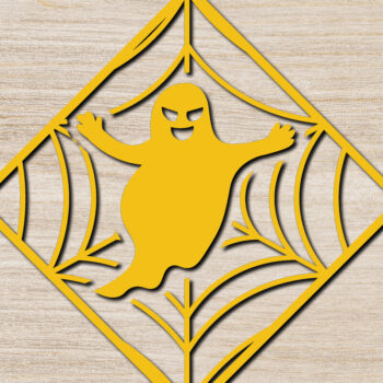 Intra απο ξύλο plywood Χρώμα wenge 3mm-4mm πάχος - Σχεδίαση κοπής με λέιζερ αποκριάτικα σκουλαρίκια 10 Δίασταση 3x3 cm INTRAFABR-118916337 - Image 3