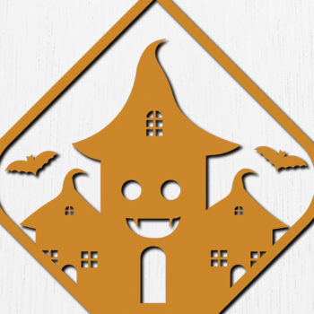 Intra απο ξύλο plywood  Χρώμα wenge 3mm-4mm πάχος - Αποκριάτικα σκουλαρίκια με λέιζερ σχέδιο 13 Δίασταση 3x3 cm INTRAFABR-125298025 - Image 3