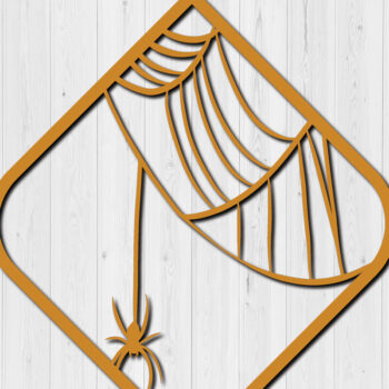 Intra απο ξύλο plywood  Χρώμα wenge 3mm-4mm πάχος - Αποκριάτικα σκουλαρίκια με λέιζερ σχέδιο 15 Δίασταση 3x3 cm INTRAFABR-124400856 - Image 2