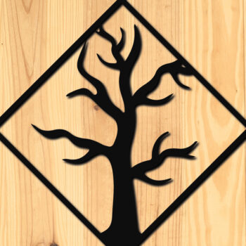 Intra απο ξύλο plywood Χρώμα wenge 3mm-4mm πάχος - Αποκριάτικα σκουλαρίκια με λέιζερ 2 Δίασταση 3x3 cm INTRAFABR-94370877 - Image 3