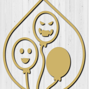 Intra απο ξύλο plywood  Χρώμα wenge 3mm-4mm πάχος - Σχεδίαση κοπής με λέιζερ αποκριάτικα σκουλαρίκια 26 Δίασταση 3x3 cm INTRAFABR-117770724 - Image 2