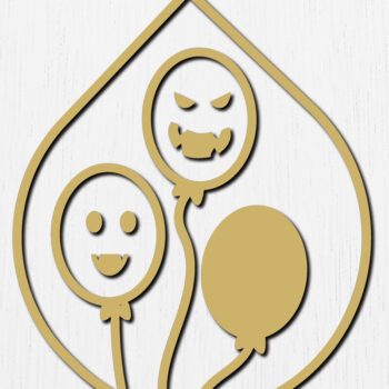 Intra απο ξύλο plywood  Χρώμα wenge 3mm-4mm πάχος - Σχεδίαση κοπής με λέιζερ αποκριάτικα σκουλαρίκια 26 Δίασταση 3x3 cm INTRAFABR-117770724 - Image 3