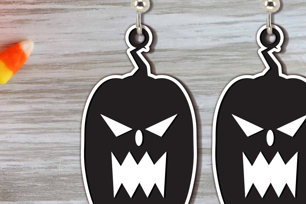 Intra απο ξύλο plywood  Χρώμα wenge 3mm-4mm πάχος - Αποκριάτικα σκουλαρίκια Δίασταση 3x3 cm INTRAFABR-115495632