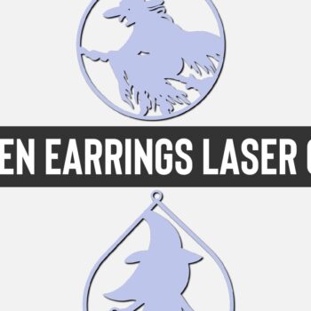 Intra απο ξύλο plywood  Χρώμα wenge 3mm-4mm πάχος - Πακέτο με λέιζερ σκουλαρίκια Halloween Δίασταση 3x3 cm INTRAFABR-96203797 - Image 6