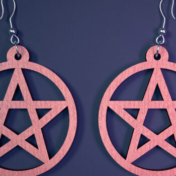 Intra απο ξύλο plywood  Χρώμα wenge 3mm-4mm πάχος - Αποκριάτικα σκουλαρίκια με λέιζερ |Spooky Δίασταση 3x3 cm INTRAFABR-113936184 - Image 10