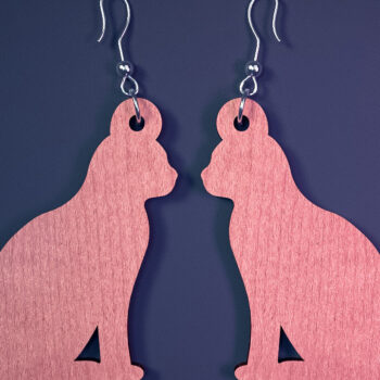 Intra απο ξύλο plywood  Χρώμα wenge 3mm-4mm πάχος - Αποκριάτικα σκουλαρίκια με λέιζερ |Spooky Δίασταση 3x3 cm INTRAFABR-113936184 - Image 11