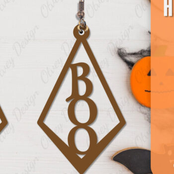 Intra απο ξύλο plywood  Χρώμα wenge 3mm-4mm πάχος - Αποκριάτικα σκουλαρίκια με λέιζερ Δίασταση 3x3 cm INTRAFABR-112877398 - Image 11