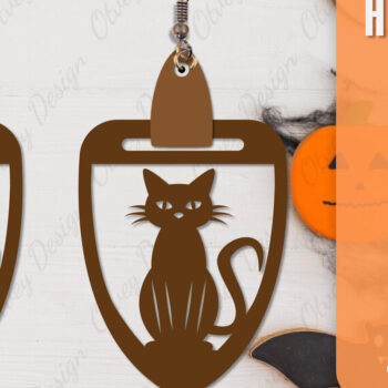 Intra απο ξύλο plywood Χρώμα wenge 3mm-4mm πάχος - Αποκριάτικα σκουλαρίκια με λέιζερ Δίασταση 3x3 cm INTRAFABR-112877513 - Image 8