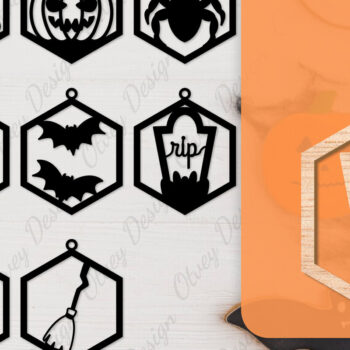 Intra απο ξύλο plywood  Χρώμα wenge 3mm-4mm πάχος - Αποκριάτικα σκουλαρίκια με λέιζερ Δίασταση 3x3 cm INTRAFABR-112877339 - Image 1