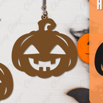 Intra απο ξύλο plywood  Χρώμα wenge 3mm-4mm πάχος - Αποκριάτικα σκουλαρίκια με λέιζερ Δίασταση 3x3 cm INTRAFABR-112294367 - Image 3