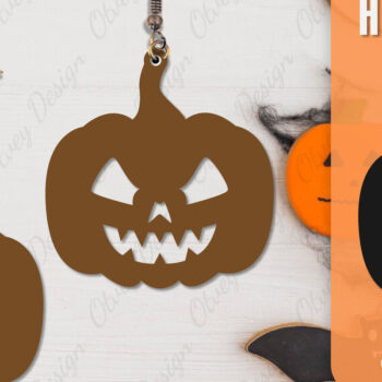 Intra απο ξύλο plywood  Χρώμα wenge 3mm-4mm πάχος - Αποκριάτικα σκουλαρίκια με λέιζερ Δίασταση 3x3 cm INTRAFABR-112294367 - Image 10