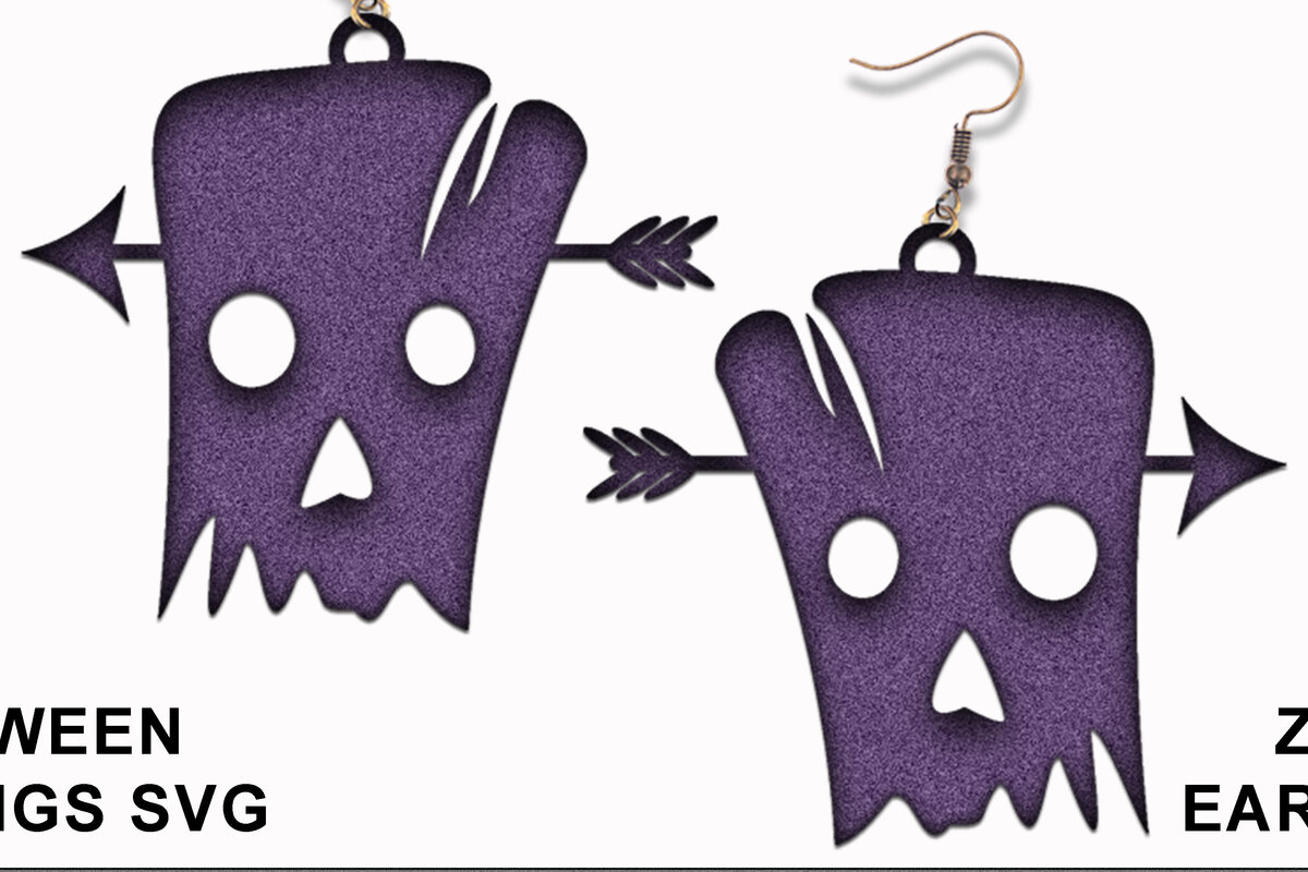 Intra απο ξύλο plywood  Χρώμα wenge 3mm-4mm πάχος - Αποκριάτικα Σκουλαρίκια | Zoombie Design Δίασταση 3x3 cm INTRAFABR-98902971