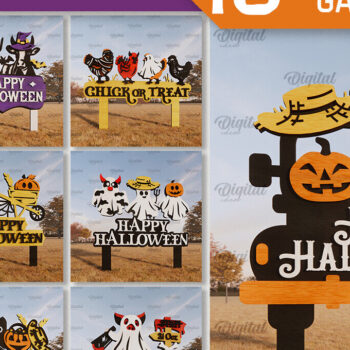 Intra απο ξύλο plywood  Χρώμα wenge 3mm-4mm πάχος - Πακέτο λέιζερ με πινακίδες αποκριάτικων αγροκτημάτων Δίασταση 15x15 cm INTRAFABR-98590119 - Image 1