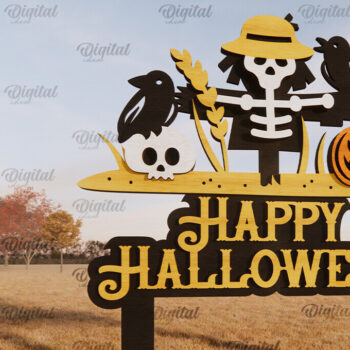 Intra απο ξύλο plywood  Χρώμα wenge 3mm-4mm πάχος - Πακέτο λέιζερ με πινακίδες αποκριάτικων αγροκτημάτων Δίασταση 15x15 cm INTRAFABR-98590119 - Image 8