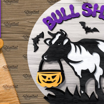 Intra απο ξύλο plywood  Χρώμα wenge 3mm-4mm πάχος - Δέσμη λέιζερ στρογγυλής φάρμας Halloween Δίασταση 15x15 cm INTRAFABR-98590122 - Image 3