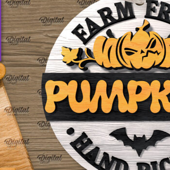 Intra απο ξύλο plywood  Χρώμα wenge 3mm-4mm πάχος - Δέσμη λέιζερ στρογγυλής φάρμας Halloween Δίασταση 15x15 cm INTRAFABR-98590122 - Image 4