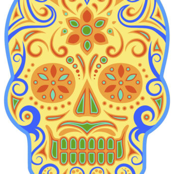 Intra απο ξύλο plywood  Χρώμα wenge 3mm-4mm πάχος - HALLOWEEN, FLORAL SKULL Layered Cut File Δίασταση 2x12 cm INTRAFABR-98589982 - Image 5