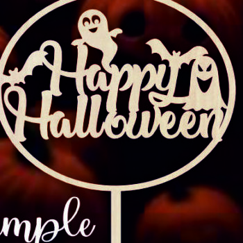 Intra απο ξύλο plywood  Χρώμα wenge 3mm-4mm πάχος - ΑΡΧΕΙΑ FRAME HALLOWEEN για CRICUT Δίασταση 20x25 cm INTRAFABR-98589999 - Image 5