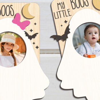 Intra απο ξύλο plywood  Χρώμα wenge 3mm-4mm πάχος - κορνίζας με μαγνήτη ψυγείου Halloween Δίασταση 20x25 cm INTRAFABR-98590023 - Image 1