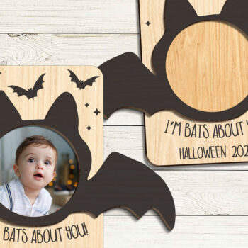 Intra απο ξύλο plywood  Χρώμα wenge 3mm-4mm πάχος - Κορνίζα φωτογραφιών μαγνήτης ψυγείου αποκριών Δίασταση 20x25 cm INTRAFABR-84653339 - Image 2