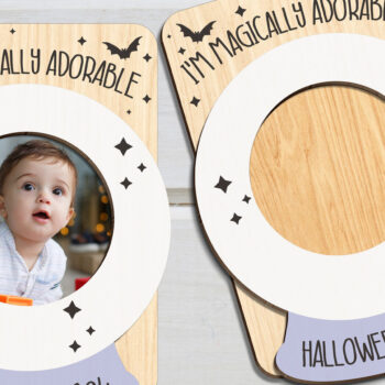 Intra απο ξύλο plywood  Χρώμα wenge 3mm-4mm πάχος - Κορνίζα φωτογραφιών μαγνήτης ψυγείου αποκριών Δίασταση 20x25 cm INTRAFABR-98216284 - Image 1