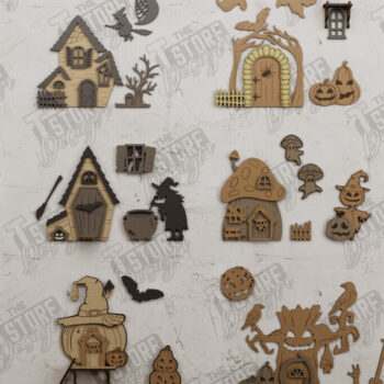 Intra απο ξύλο plywood  Χρώμα wenge 3mm-4mm πάχος - Δέσμη πόρτας κήπου αποκριών| Μαγική Πόρτα Δίασταση 15x15 cm INTRAFABR-117535309 - Image 1