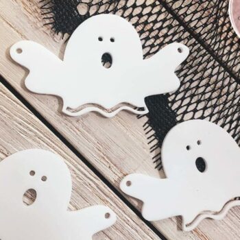 Intra απο ξύλο plywood  Χρώμα wenge 3mm-4mm πάχος - Halloween Garland Δίασταση 4x4 cm INTRAFABR-77023139 - Image 6