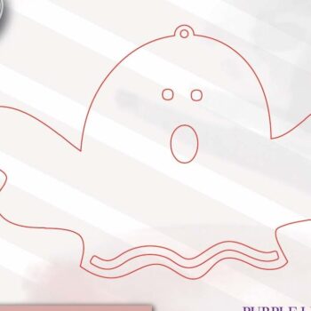 Intra απο ξύλο plywood  Χρώμα wenge 3mm-4mm πάχος - Halloween Ghost Macrame Δίασταση 15x15 cm INTRAFABR-71980523 - Image 2