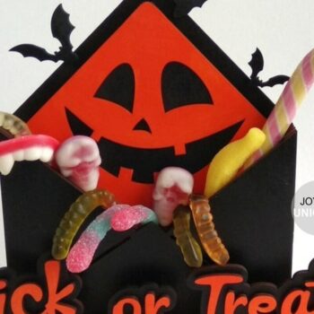 Intra απο ξύλο plywood  Χρώμα wenge 3mm-4mm πάχος - κοπής με λέιζερ καλάθι δώρων αποκριών Δίασταση 7x25 cm INTRAFABR-102443384 - Image 2