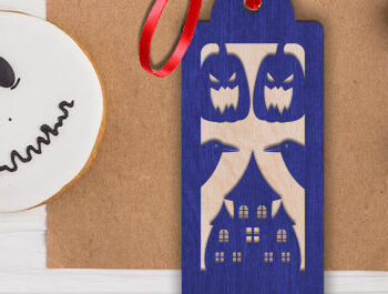 Intra απο ξύλο plywood  Χρώμα wenge 3mm-4mm πάχος - Πακέτο με ετικέτα δώρου αποκριών Δίασταση 15x15 cm INTRAFABR-117108687 - Image 4