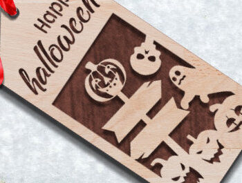 Intra απο ξύλο plywood  Χρώμα wenge 3mm-4mm πάχος - Πακέτο με ετικέτα δώρου αποκριών Δίασταση 15x15 cm INTRAFABR-117108687 - Image 6