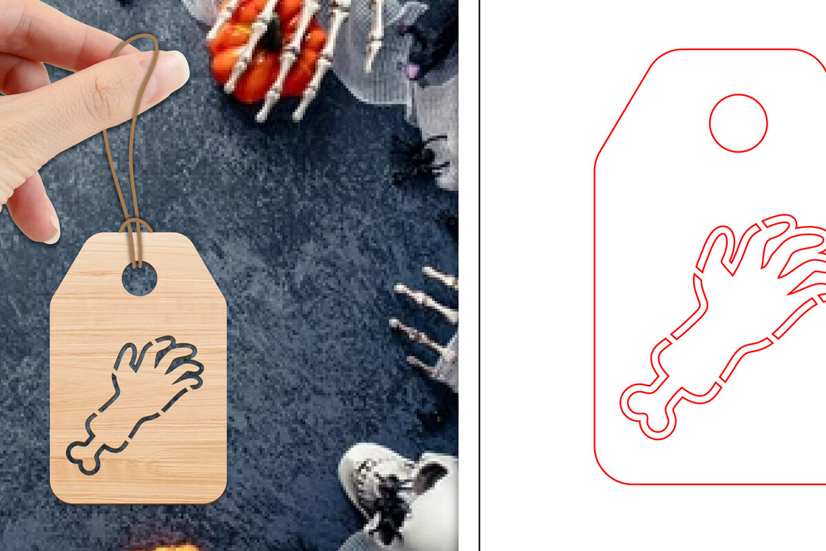 Intra απο ξύλο plywood  Χρώμα wenge 3mm-4mm πάχος - Ετικέτες δώρου αποκριών | Ετικέτες Δίασταση 15x15 cm INTRAFABR-104775162