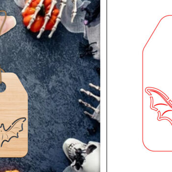 Intra απο ξύλο plywood Χρώμα wenge 3mm-4mm πάχος - Ετικέτες δώρου αποκριών | Ετικέτες Δίασταση 15x15 cm INTRAFABR-104777135 - Image 1