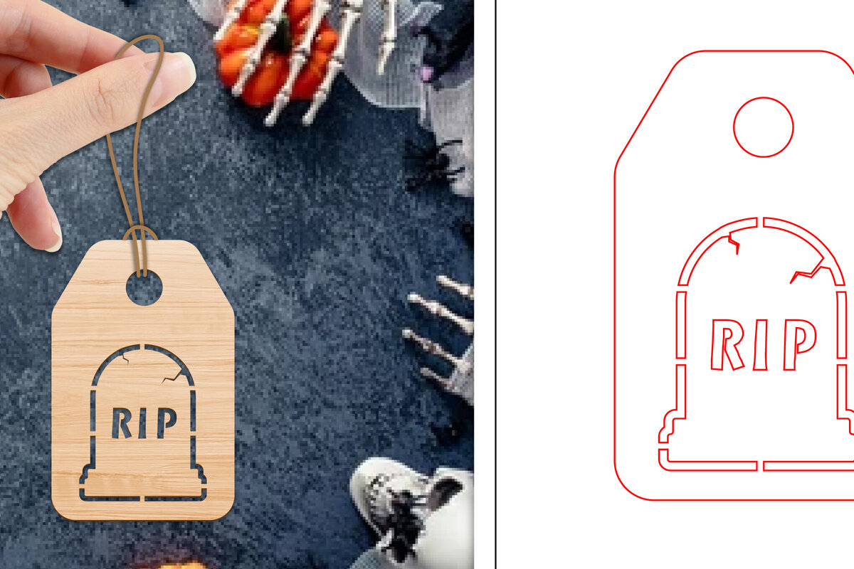 Intra απο ξύλο plywood  Χρώμα wenge 3mm-4mm πάχος - Ετικέτες δώρου αποκριών | Ετικέτες Δίασταση 15x15 cm INTRAFABR-104777221